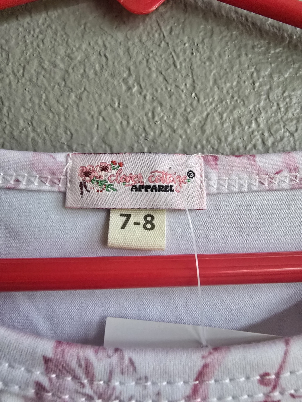 ππ NWT Clover Cottage Cherry Toile Dress | Size 7/8 ππ - Picture 4 of 4